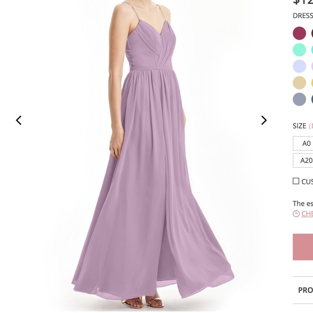 Azazie Cora Bridesmaid Dress in Wisteria